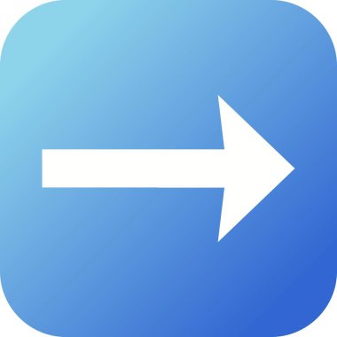 Güzel Sağ Ok Kabartma Vektör Simgesi