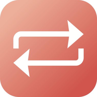 Güzel Tekrar Oluşturma Vektörü Simgesi