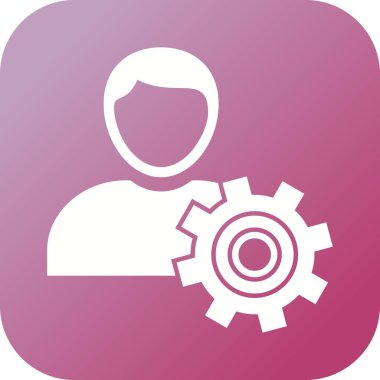 Güzel Profil Ayarları Glyph Vektör Simgesi