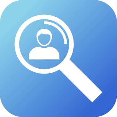 Güzel Arama Kullanıcı Kabartma Vektörü Simgesi