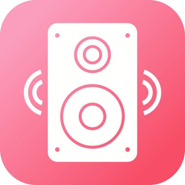 Güzel Sözcü Glyph Vektör Simgesi