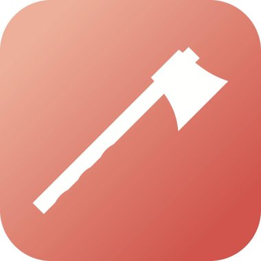 Güzel Axe Glyph Vektör Simgesi