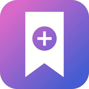 Güzel Ad Etiketi Kabartma Vektör Simgesi