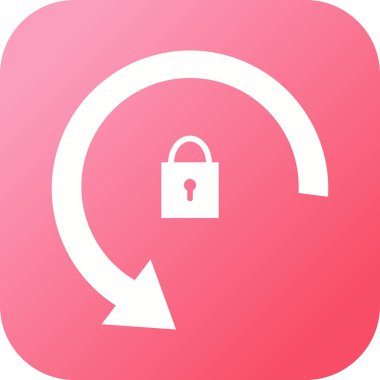 Güzellik Döndürme Vektör Simgesi kilitlendi