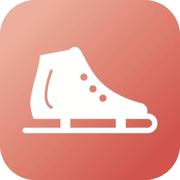 Векторная икона "Обувь на коньках" — стоковый вектор
