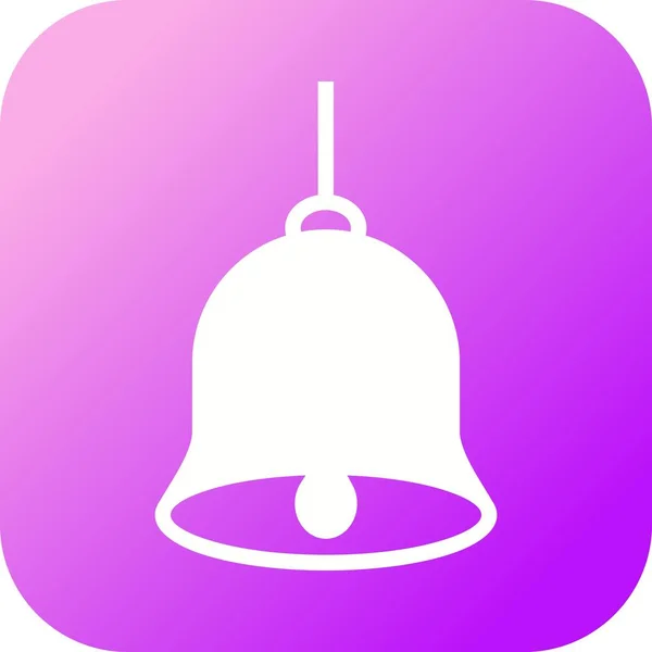 Belle icône vectorielle de glyphe Bell — Image vectorielle