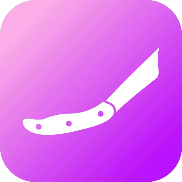 Magnifique couteau Glyphe vectoriel icône — Image vectorielle
