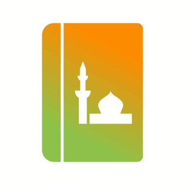 Güzel Dini Kitap Kabartma Vektörü Simgesi