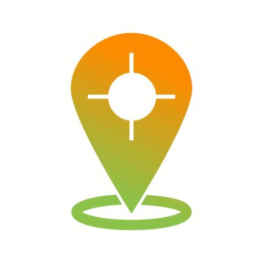 Güzel Parça Konumu Glyph Vektör Simgesi