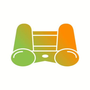 Güzel Dürbünlü Kabartma Vektör Simgesi