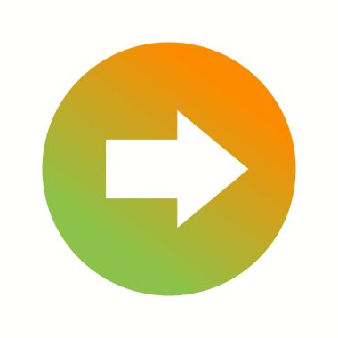 Güzel Sonraki Ok Kabartma Vektör Simgesi