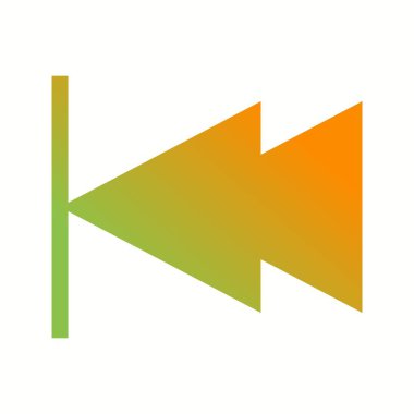 Güzel Sol Ok Glyph Vektör Simgesi