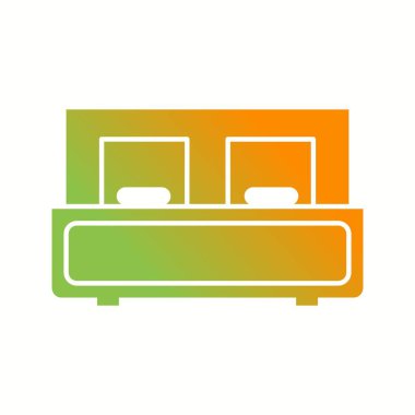 Güzel Yatak Kabartma Vektörü Simgesi