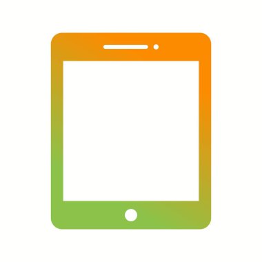 Güzel Tablet Kabartma Vektör Simgesi