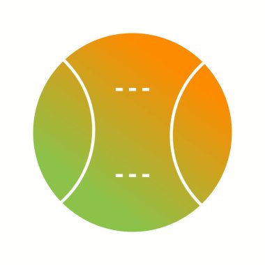 Güzel Tenis Topu Kabartma Vektör Simgesi