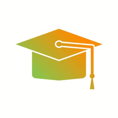 Güzel Mezuniyet Kapağı Kabartma Vektör Simgesi