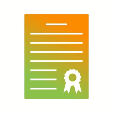 Güzel Diploma Kabartma Vektörü Simgesi