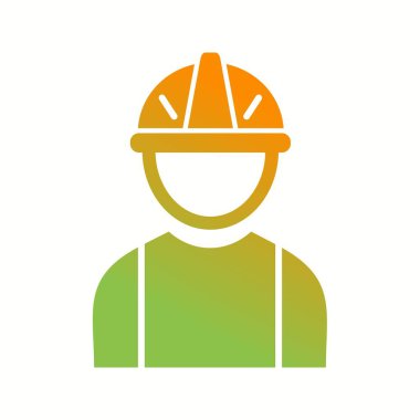 Güzel Mühendis Glyph Vektör Simgesi