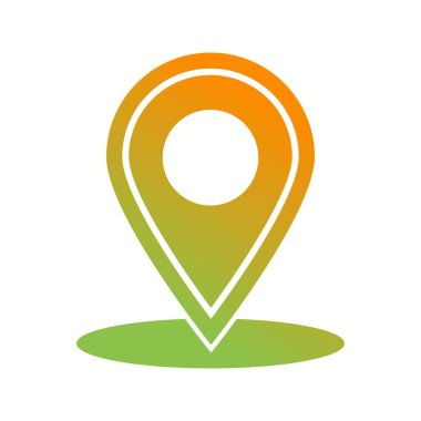 Güzel İşaretli Yer Kabartma Vektör Simgesi