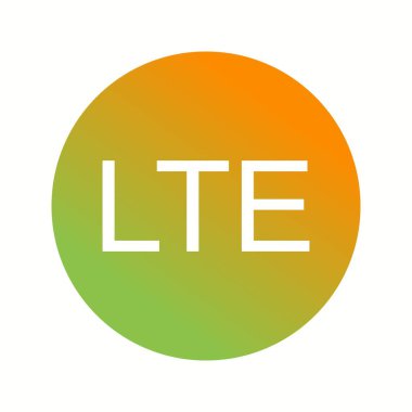 Güzel Lte Ağı Kabartma Vektör Simgesi