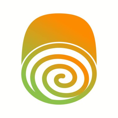 Güzel İsviçre rulosu Glyph Vektör Simgesi