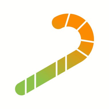 Güzel Şeker Çubuğu Kabartma Vektörü Simgesi