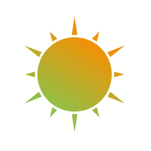 Vackra Sun Glyph Vector ikonen — Stock vektor
