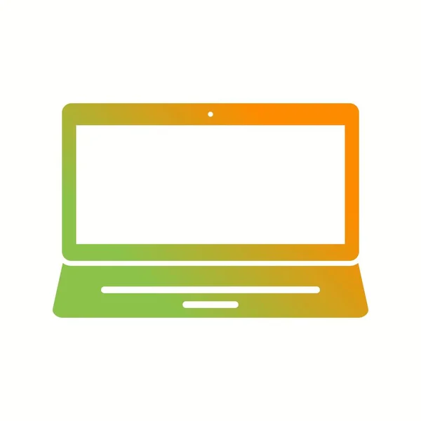 Piękna ikona wektora Laptop Glyph — Wektor stockowy