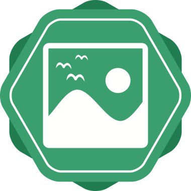 Güzel Galeri Kabartma Vektör Simgesi