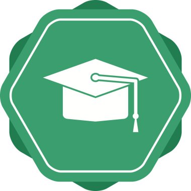 Güzel Mezuniyet Kapağı Kabartma Vektör Simgesi