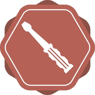 Güzel Tornavida Glyph Vektör Simgesi