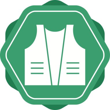 Güzel Ceket Kabartma Vektörü Simgesi