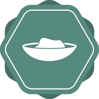 Güzel Çimento Tepsisi Kabartma Vektör Simgesi