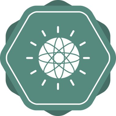 Güzel Globe Glyph Vektör Simgesi