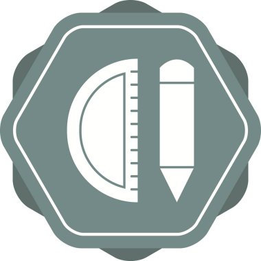 Güzel Geometri araçları Glyph Vektör Simgesi