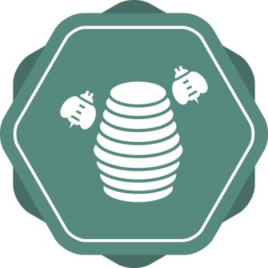 Güzel Kovan Kabartma Vektör Simgesi