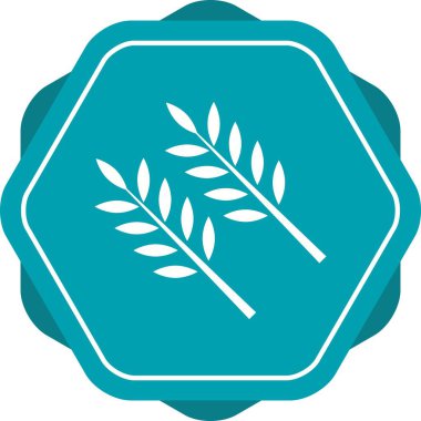 Güzel Buğday Kabartma Vektörü Simgesi