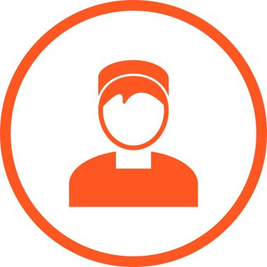 Beautiful Muslim glyph Vector Icon