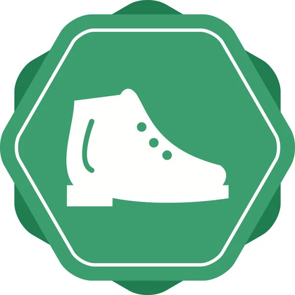 Krásné Ice Shoes Glyph Vector Icon — Stockový vektor