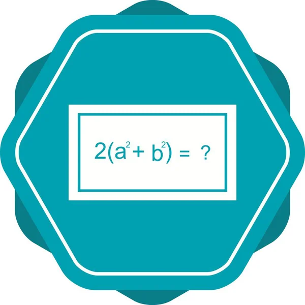 Όμορφη λύση Formula Glyph Vector Εικονίδιο — Διανυσματικό Αρχείο