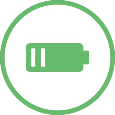 Güzel Düşük Batarya Kabartma Vektör Simgesi