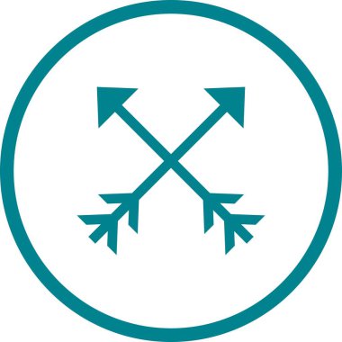 Güzel Oklar Kabartma Vektör Simgesi