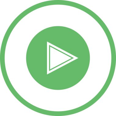 Güzel Video Glyph Vektör Simgesi