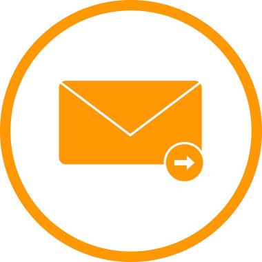 Güzel Gönderme İletisi Kabartma Vektörü Simgesi