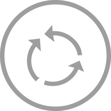 Güzel Döngü Oku Kabartma Vektörü Simgesi