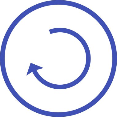 Güzel Sol Arka Ok Oku Vektör Simgesi