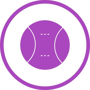 Güzel Tenis Topu Kabartma Vektör Simgesi