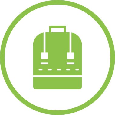 Güzel Çanta Kabartma Vektör Simgesi