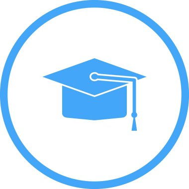 Güzel Mezuniyet Kapağı Kabartma Vektör Simgesi