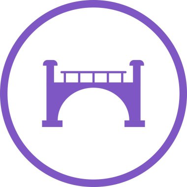 Güzel Köprü Kabartma Vektörü Simgesi